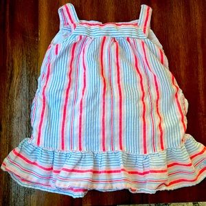 2T Vineyard Vines pink and white dress.